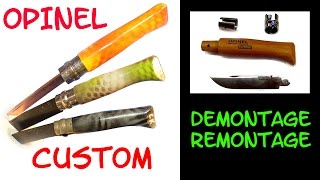 OPINEL CUSTOM démontage  remontage [upl. by Heppman]