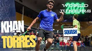 Humza Khan vs Juan Jose Torres  Pakistan vs Colombia  2024 World Junior Team Squash Championship [upl. by Fuld]