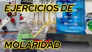 MOLARIDADTRES EJERCICIOS1 chemistry science ciencia quimica experimento [upl. by Noland]