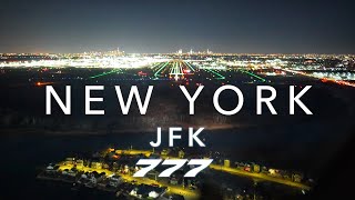 NEWYORK JFK  BOEING 777 LANDING 4K [upl. by Strain]