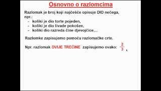 Razlomci  osnove 5 razred [upl. by Vona]