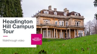 Headington Hill Hall Site Campus Tour  Oxford Brookes University [upl. by Daggna]