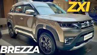 2024 UPDATED Maruti Suzuki BREZZA ZXI 😍 2nd Top Model  New 2024 BREZZA now with SMART HYBRID ✅ [upl. by Nerej]