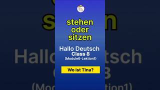 Stehen oder sitzen germanforbeginners germanlanguage learngerman learngermanfromhindiandenglish [upl. by Retepnhoj]