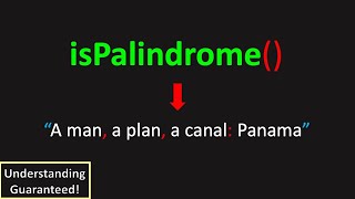 Can You Detect a Palindrome LeetCode 125 Valid Palindrome [upl. by Stuckey]