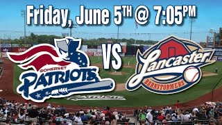 6515 Lancaster Barnstormers  Somerset Patriots Baseball Game Live stream from SPNtv [upl. by Toscano]