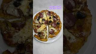 Tavada mayasız pizza nasıl yapılır  Pratik pizza tarifi  food pizza pizzalover pizzarecipe [upl. by Aratak]