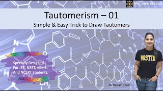 Tautomerism  1  Simple amp Easy Trick to Draw Tautomers  JEE NEET AIIMS NCERT Tautomerism [upl. by Zoarah]