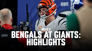 Cincinnati Bengals Highlights vs New York Giants  2024 Regular Season Week 6 [upl. by Adnav772]