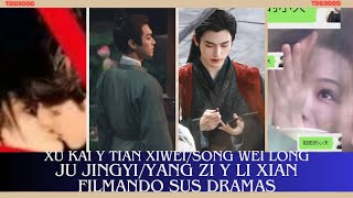 Xu Kai y Tian XiWei nuevas fotos en SET Song WeiLong y Ju JingYi BESO ArthurChen Vestuario cdrama [upl. by Hanson242]