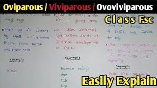 Oviparous  viviparous  Ovoviviparous  Class 12 Biology In Urdu Hindi [upl. by Ivett543]