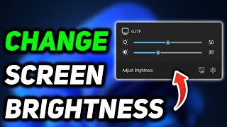 How to Change Brightness on Windows 11 Desktop  Adjust Screen Brightness Windows 11 [upl. by Anasxor]