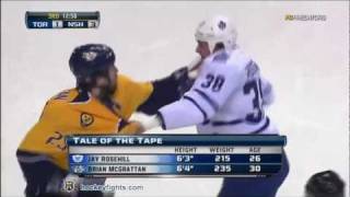 Jay Rosehill vs Brian McGrattan Nov 17 2011 [upl. by Pontus]