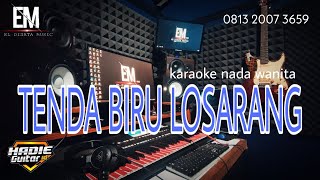 TENDA BIRU LOSARANG  DUNIAWATI  KARAOKE NADA WANITA [upl. by Asirehc]