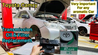 Camry Automatic Transmission Fluid And Filter Replacement [upl. by Alake46]