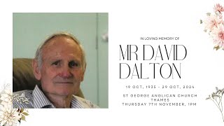 The Memorial Service of Mr David Dalton [upl. by Kroy]