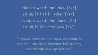 Dutch lesson endvoicelessness in Dutch  finalobstruent devoicing  voiced or voiceless [upl. by Inot]