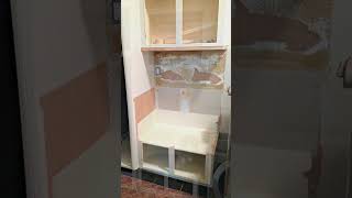 Converting Cabinets Into A Mudroom Bench With Storage homeimprovement homerenovation diytips [upl. by Daberath993]