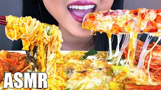 ASMR CHEESY KING CRAB FIRE NOODLES  ASMR Phan [upl. by Sakmar]