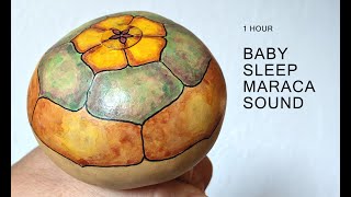 Baby sleep maraca sound  White noise for infants to fall asleep  Hand percussion sound effect [upl. by Azilef]