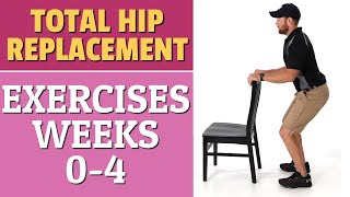 Total Hip Replacement  Exercises 04 Weeks After Surgery [upl. by Xonnel]