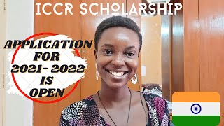 ICCR SCHOLARSHIP FOR 20212022 [upl. by Dewhurst468]