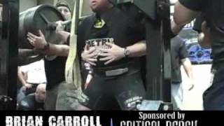 Brian Carroll 2700 Pound Total [upl. by Ettenoitna480]