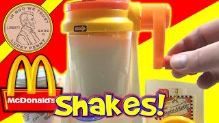 McDonalds Happy Meal Magic 1993 Shake Maker Set  Making Milk Shakes [upl. by Razal2]