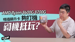 唔插顯示卡夠打機  Ryzen 8600G 8700G APU 砌機抵玩  廣東話 cc中文字幕 砌機 [upl. by Hacim]