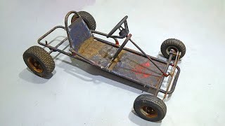 RESTORING A RUSTY GO KART In 10 Minutes FULL BUILD [upl. by Uela]