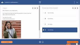 Luisteren examen A2 nieuw systeem 5 vragen [upl. by Yesmar]