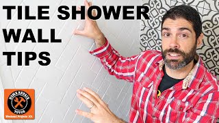 Schluter Shower Part 5 How to Tile a Shower Wall 10 Important Tips [upl. by Nadabas35]