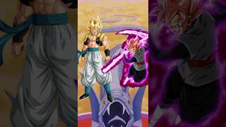 GOGETA VS GOKU BLACK WHO IS STRONGEST  Shortsrosesaiyandbsdragon ball super [upl. by Enyledam]