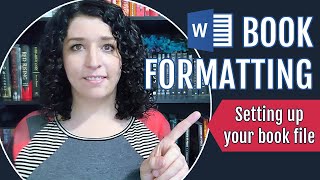 BOOK FORMATTING IN WORD  Setting up your books pages and margins [upl. by Doowyah]