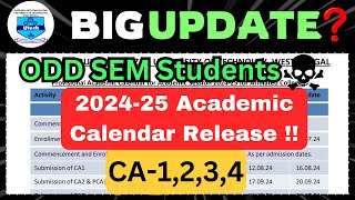 🔥MAKAUT Odd Sem Academic Calendar Out  Big Update 😱 Final Exam Date  makaut [upl. by Mandie]