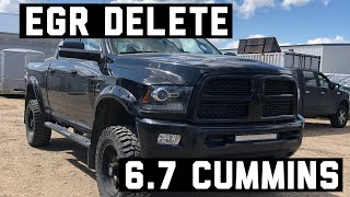 How to Installing FloPro EGR delete kit on 2016 Dodge Ram 2500 67 Cummins [upl. by Eelsel]