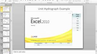 CE 433  Class 15 10142014 Unit Hydrographs [upl. by Mitzl]