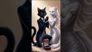 Cat Marriage proposal aicat cat kitten aiimages viralshort [upl. by Aubert805]