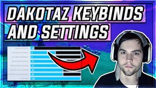 DAKOTAZ Fortnite Settings and Keybindings [upl. by Aittam]