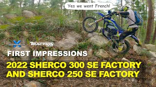 2022 Sherco 300 SE amp 250 SE Factory first impressions ︱Cross Training Enduro [upl. by Jamel]