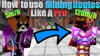 How to Follow Mining Routes Like a Pro  Hypixel Skyblock [upl. by Nonnac]