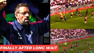 OMG 😱 Van Nistelrooy and Ten Hags EPIC Reaction to Rashford amp De Ligt’s Stunning Goals [upl. by Mikes227]