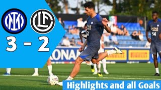 Inter Milan Vs Lugano  32  Preseason Highlights all goals 🔥🔥🔥 2024 [upl. by Spark]