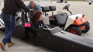 Jackie Braasch warming up her Dragster at RT66 [upl. by Sirraf]