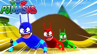 MASSINHA DE MODELAR LAGARTIXO CORUJITA E MENINO GATO FORMIGAS PJ MASKS Ep15 [upl. by Delisle]