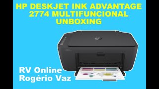 hp deskjet ink advantage 2774 multifuncional wifi unboxing [upl. by Lledal]