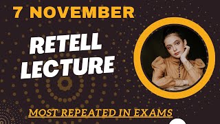 PTE Retell Lecture  November 2024  MUST PRACTICE [upl. by Maynard]