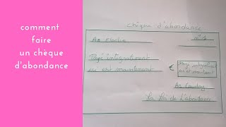 Comment faire un chèque dabondance à chaque nouvelle lune [upl. by Atiran]