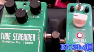 Mooer green mile VS Ibanez ts808 [upl. by Ibbor]