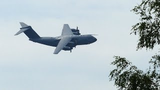 Transall amp A400M Flypast  TAG DER BUNDESWEHR 2018 in Meppen [upl. by Janeva]